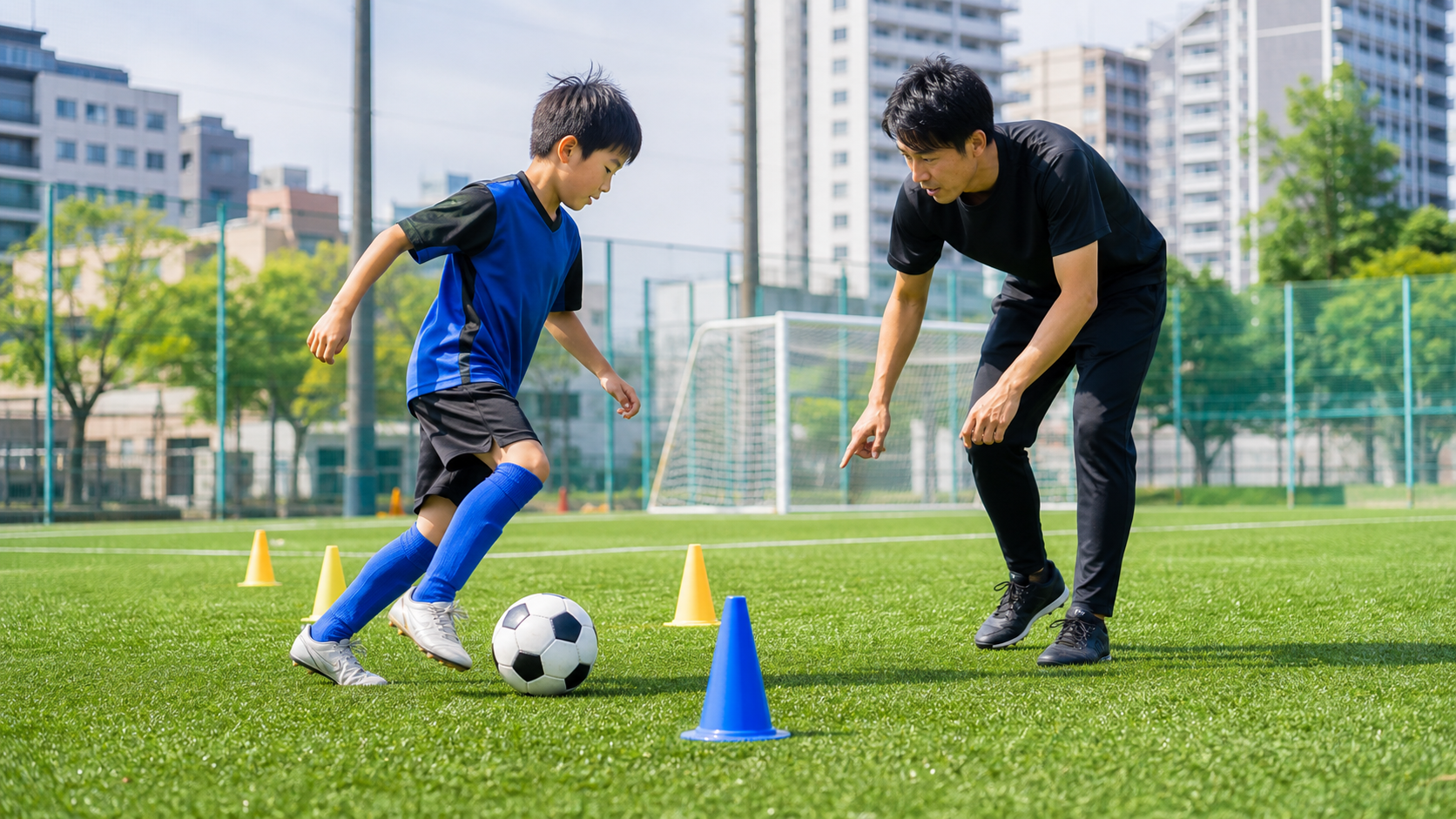 ドリブル改善のサッカー個人レッスン